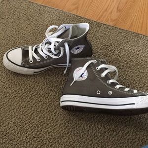 High Top Converse, Grayish Green